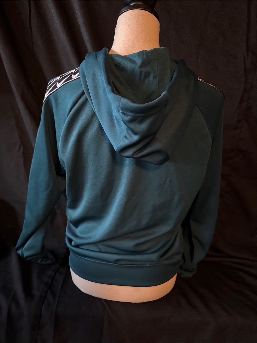 Nike Teal Pullover Hoodie with White Swoosh - Picture 3 of 4
